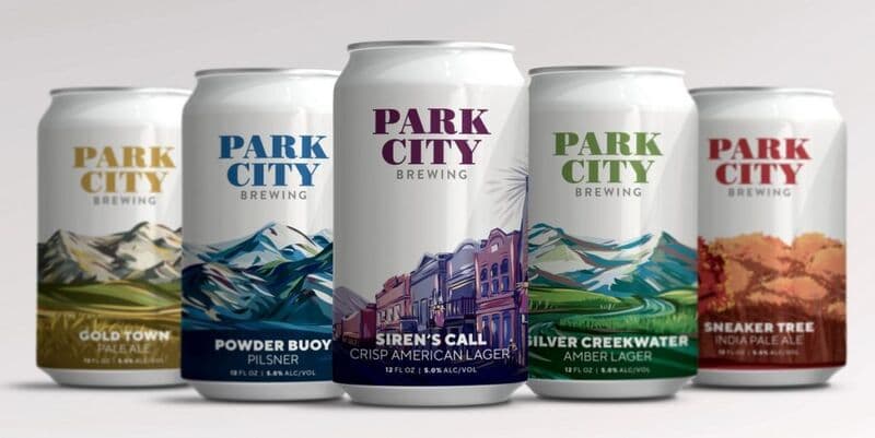 Park City Brewing can designs